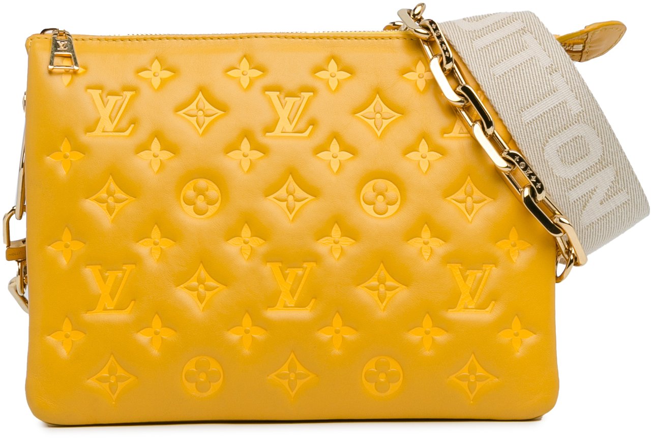 Louis Vuitton Monogram Coussin PM Geel