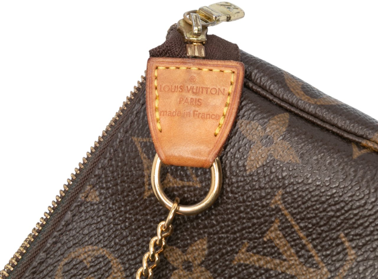 Louis Vuitton Monogram Mini Pochette Accessoires Bruin