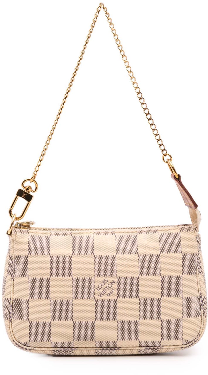Louis Vuitton Damier Azur Mini Pochette Accessoires Wit