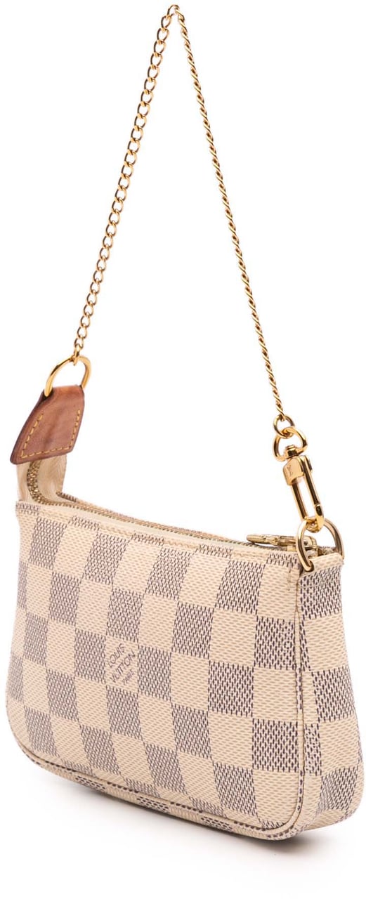 Louis Vuitton Damier Azur Mini Pochette Accessoires Wit