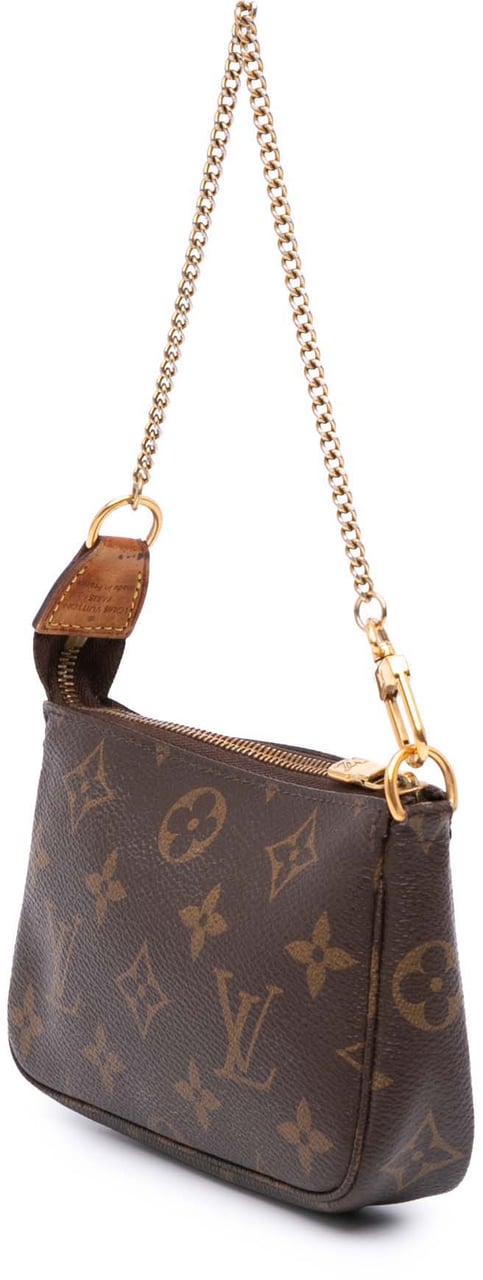 Louis Vuitton Monogram Mini Pochette Accessoires Bruin