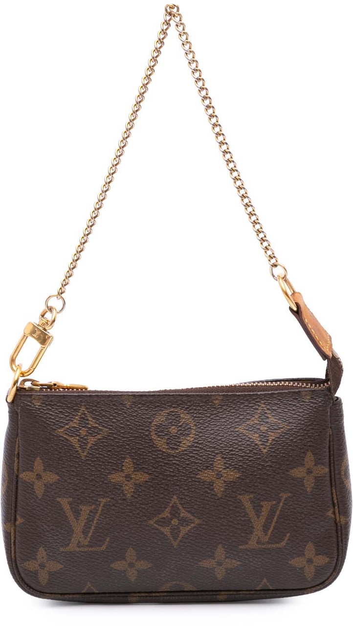 Louis Vuitton Monogram Mini Pochette Accessoires Bruin
