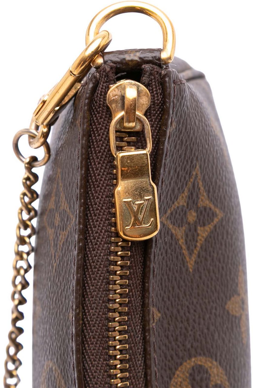 Louis Vuitton Monogram Mini Pochette Accessoires Bruin