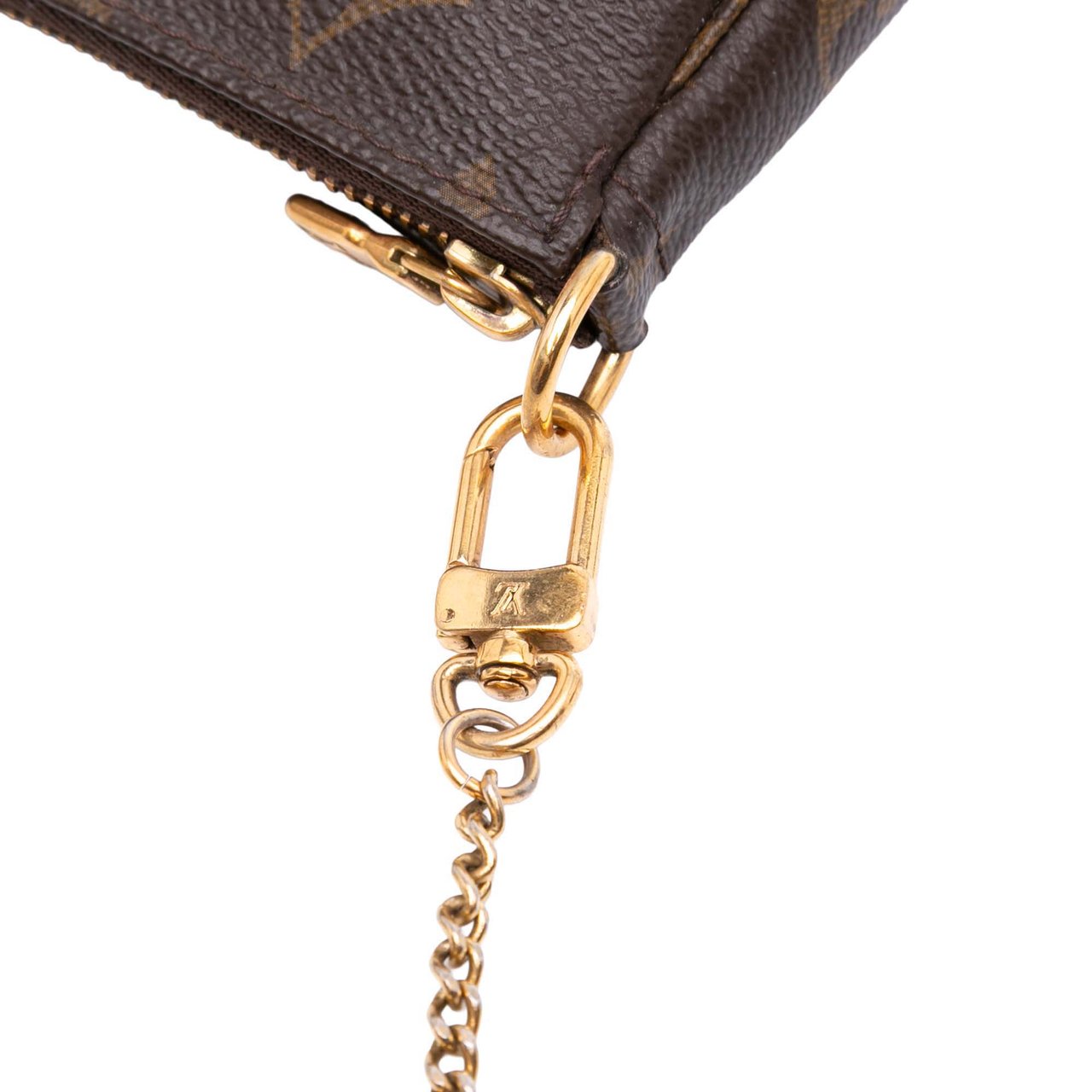Louis Vuitton Monogram Mini Pochette Accessoires Bruin