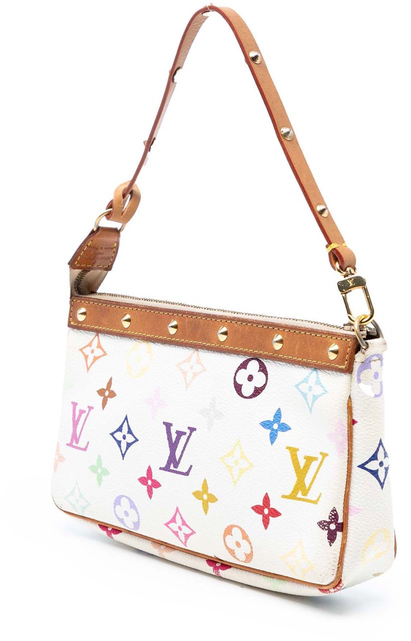 Louis Vuitton Monogram Multicolore Pochette Accessoires Wit