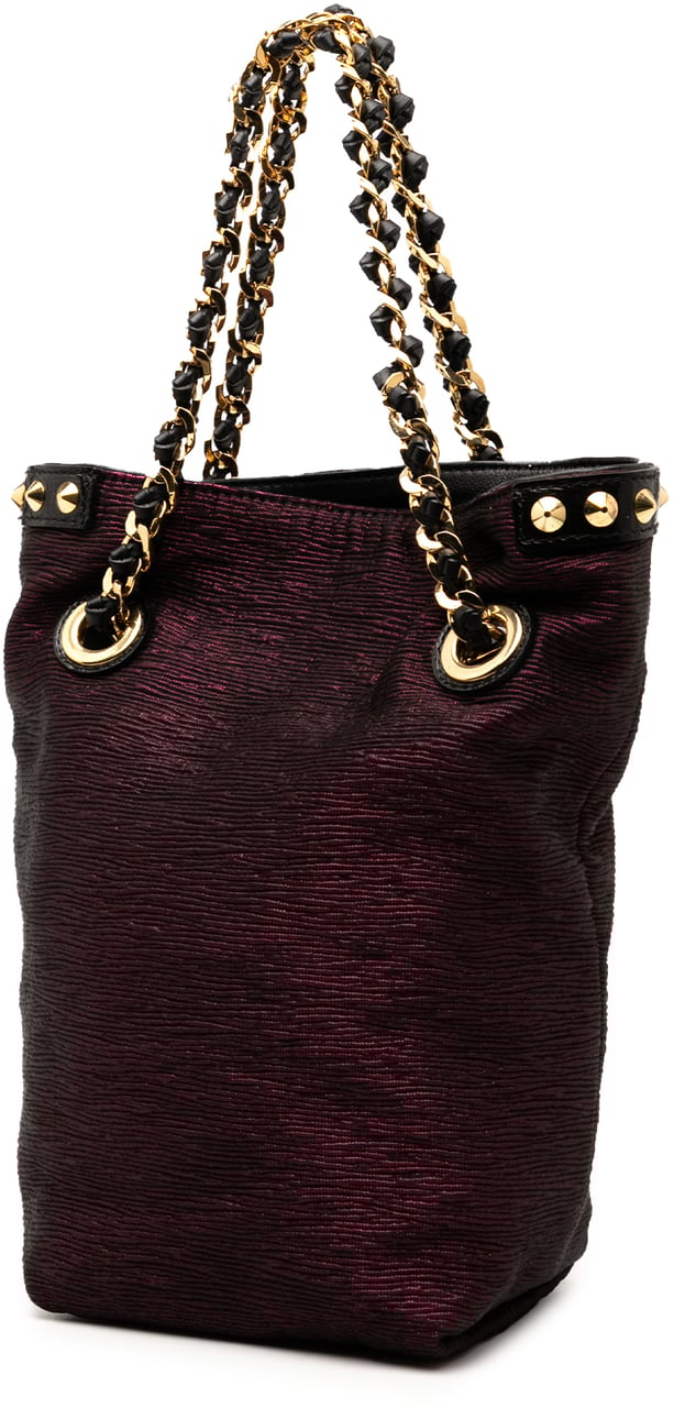 Louis Vuitton Limited Edition Metallic Jacquard Double Jeu Neo Alma Tote Paars