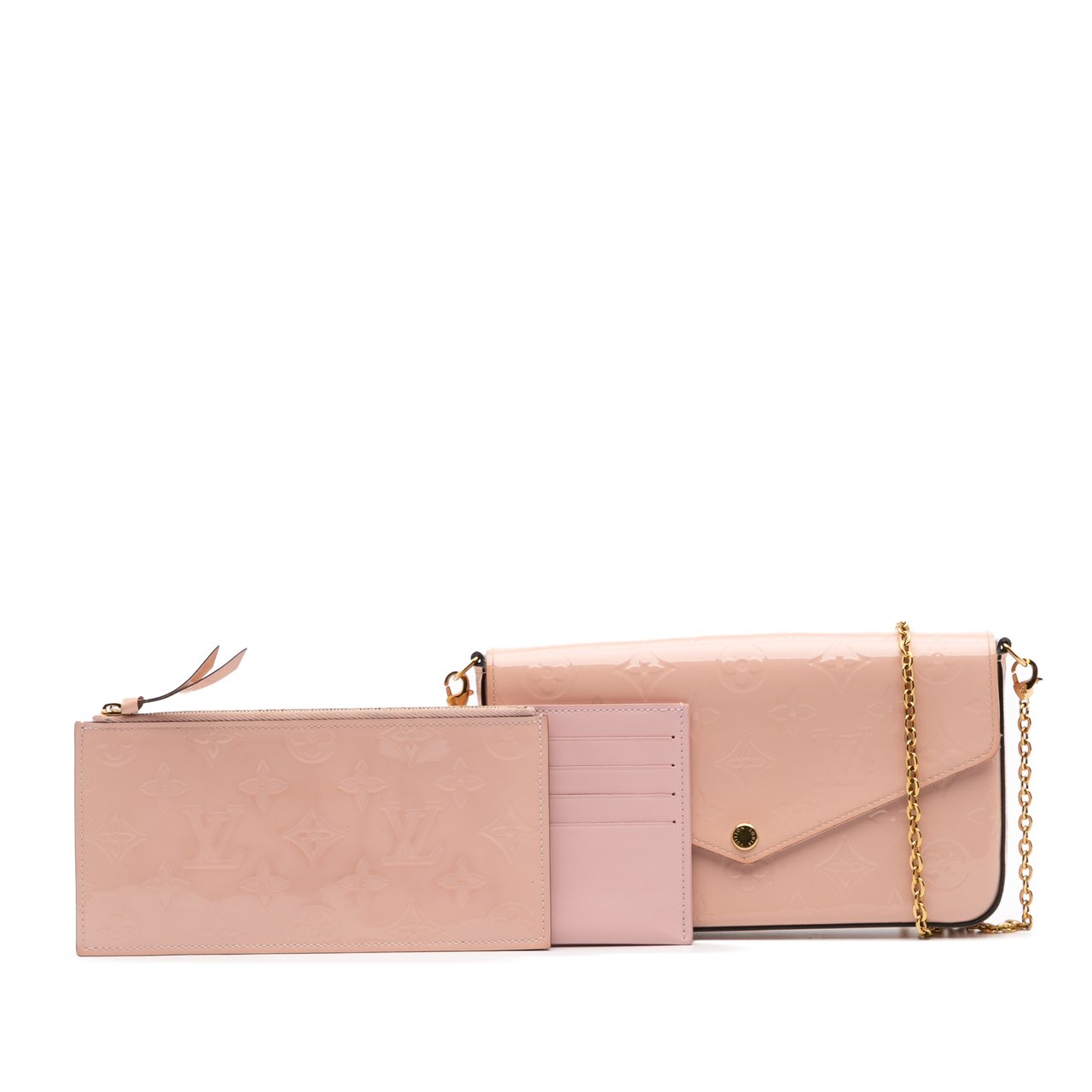 Louis Vuitton Monogram Vernis Pochette Felicie Roze