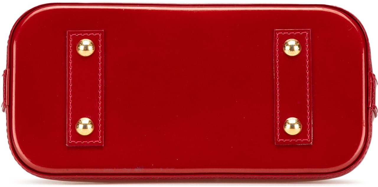 Louis Vuitton Monogram Vernis Rayures Alma BB Rood
