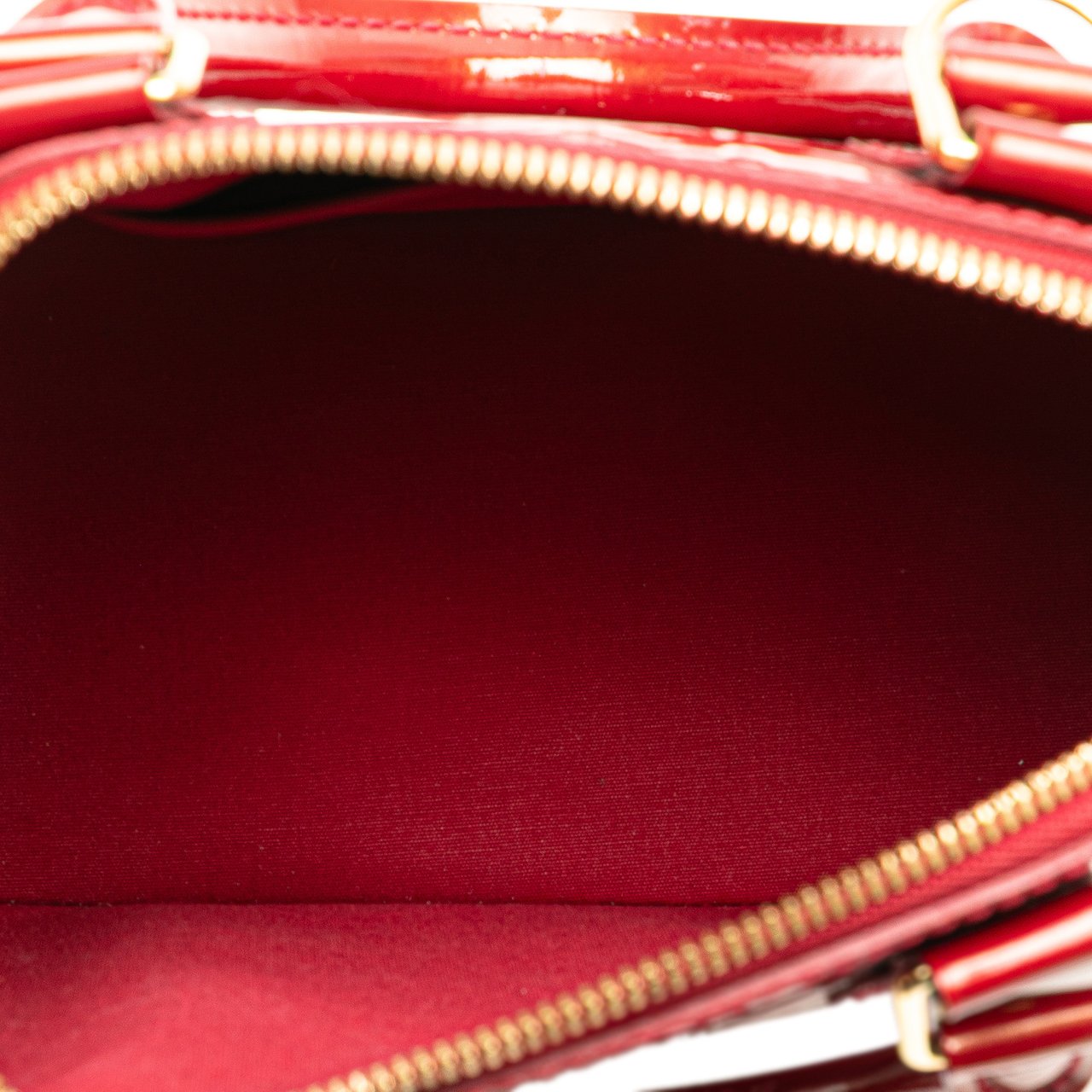 Louis Vuitton Monogram Vernis Rayures Alma BB Rood