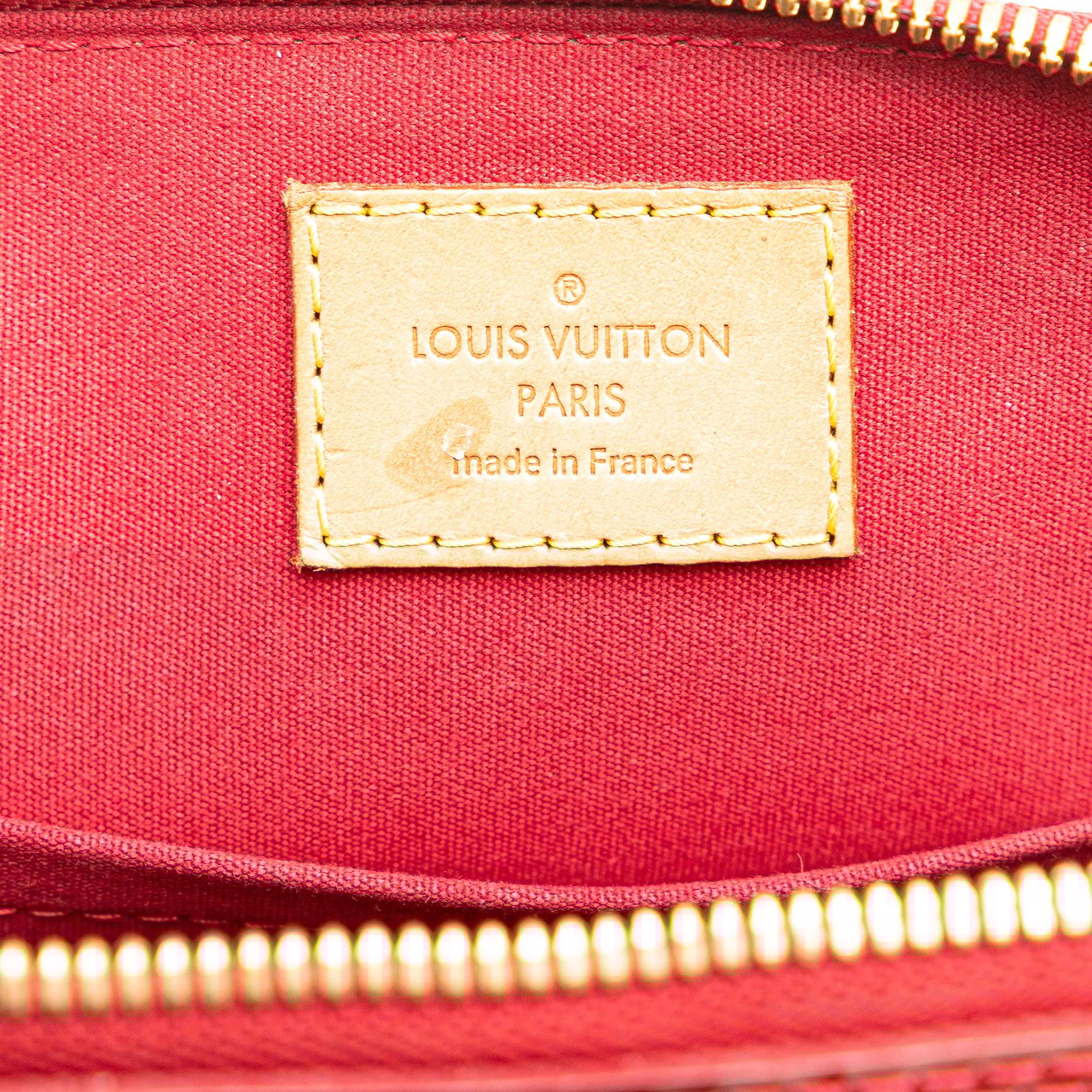 Louis Vuitton Monogram Vernis Rayures Alma BB Rood