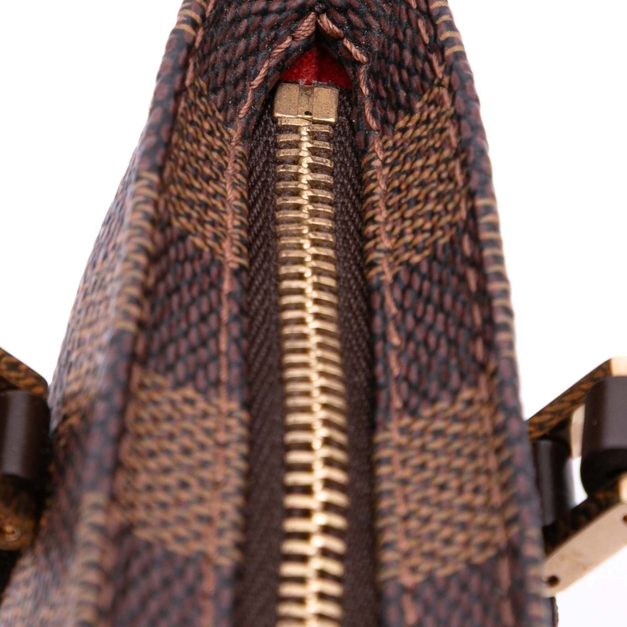Louis Vuitton Damier Ebene Manosque Pochette Bruin