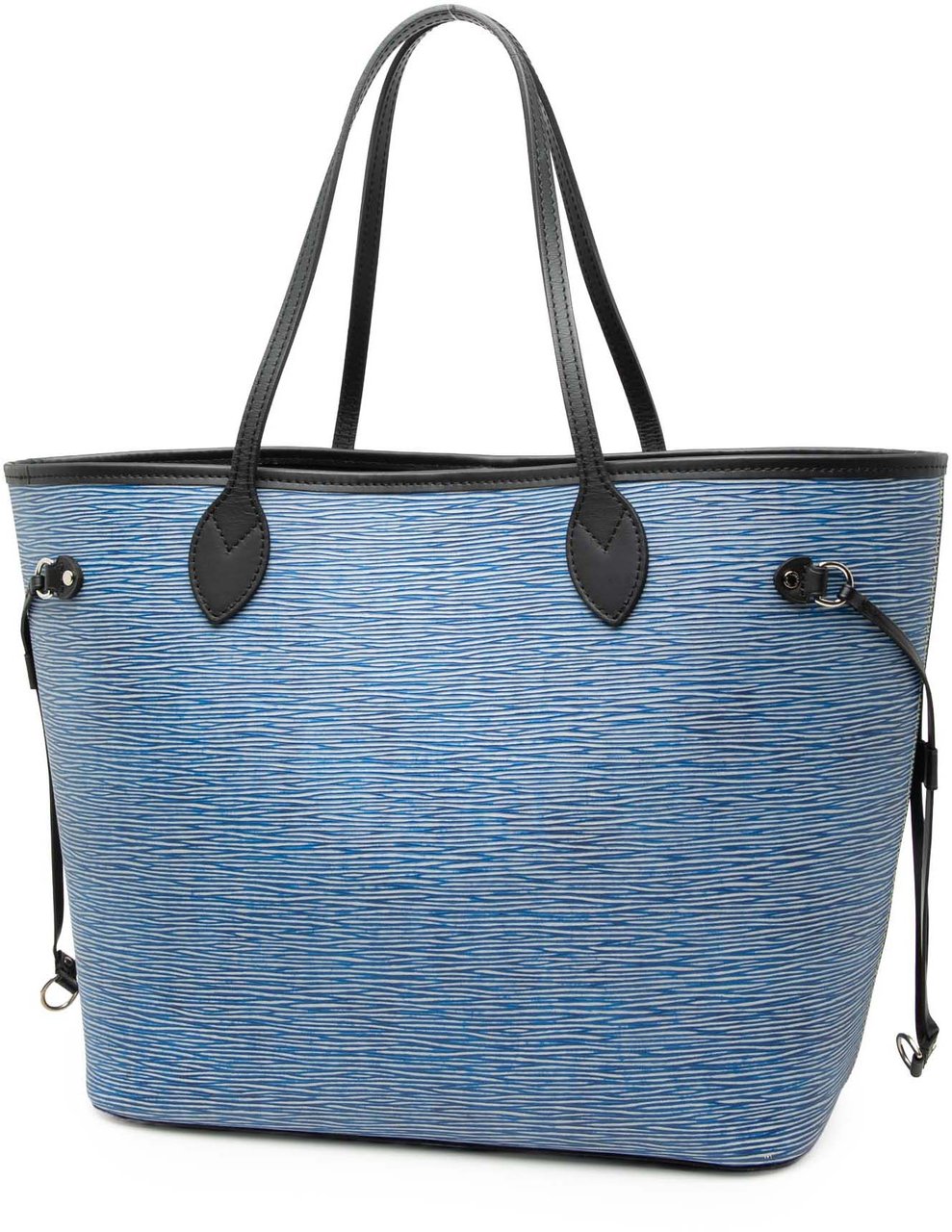 Louis Vuitton Epi Denim Neverfull MM Blauw