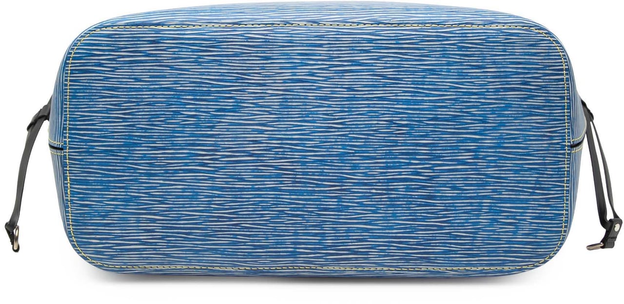 Louis Vuitton Epi Denim Neverfull MM Blauw