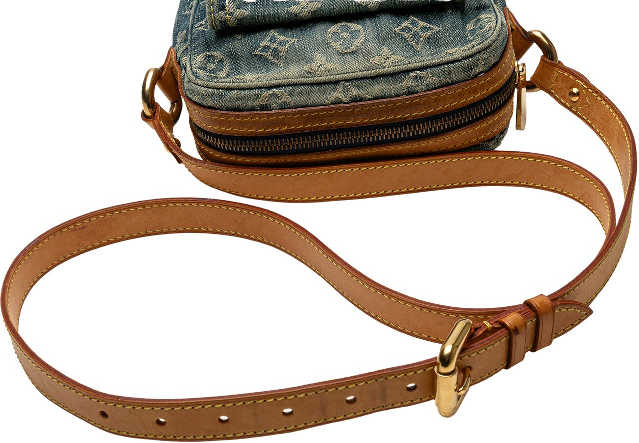 Louis Vuitton Monogram Denim Camera Bag Blauw