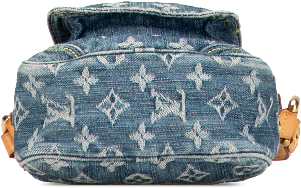 Louis Vuitton Monogram Denim Camera Bag Blauw
