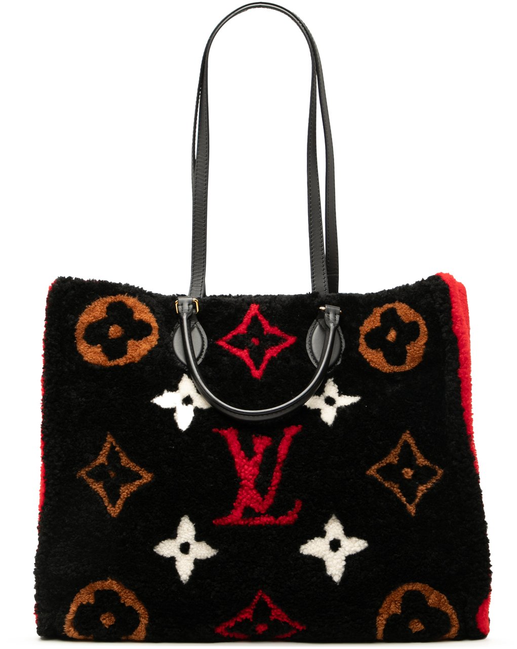 Louis Vuitton Monogram Giant Shearling Teddy Onthego GM Zwart