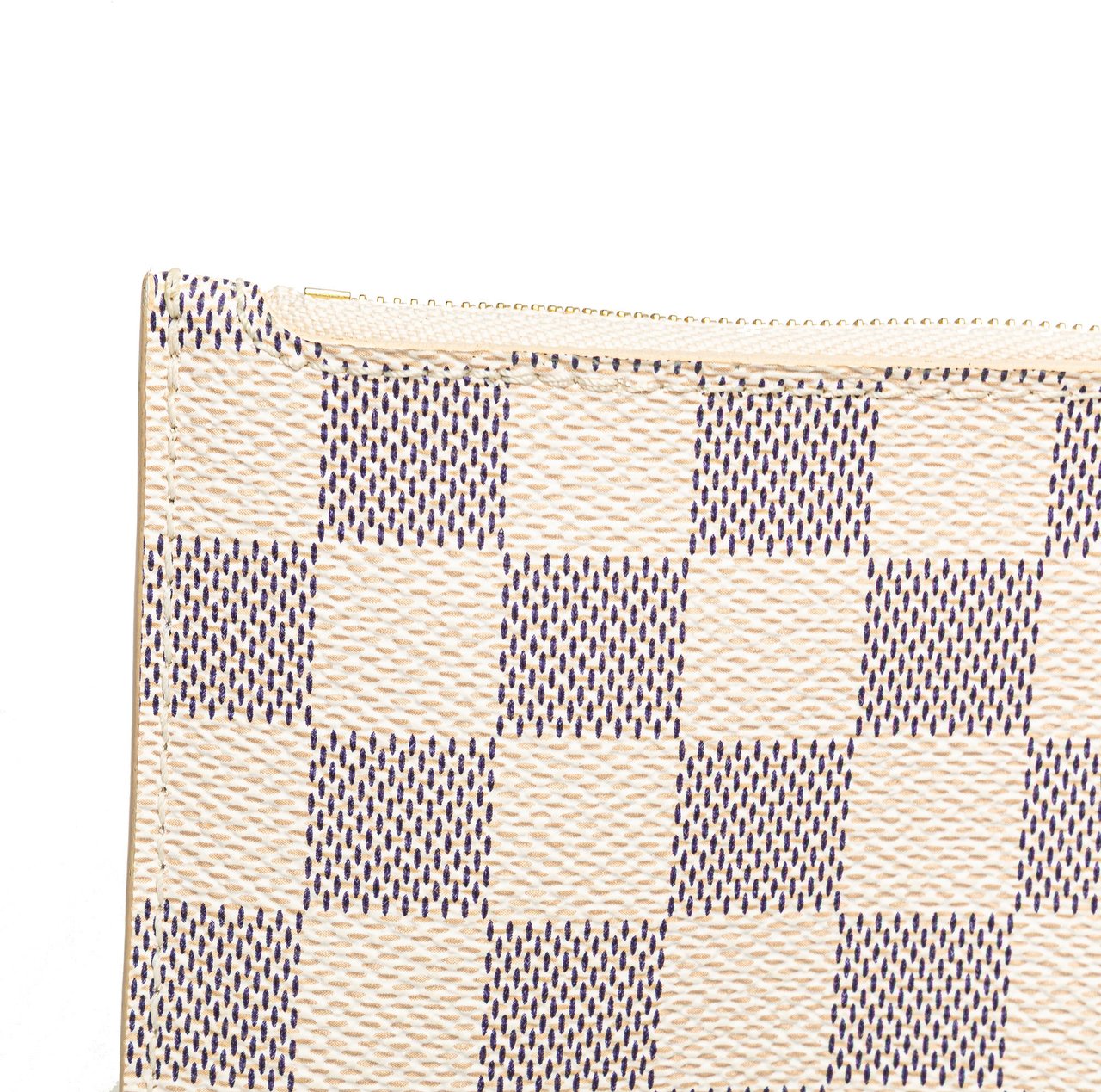 Louis Vuitton Damier Azur Neverfull Pouch MM Wit