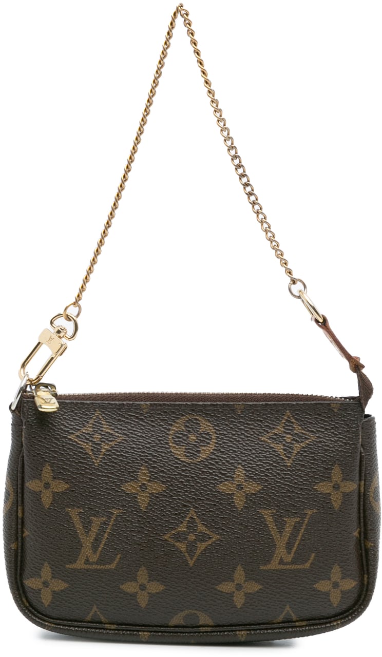 Louis Vuitton Monogram Mini Pochette Accessoires Bruin