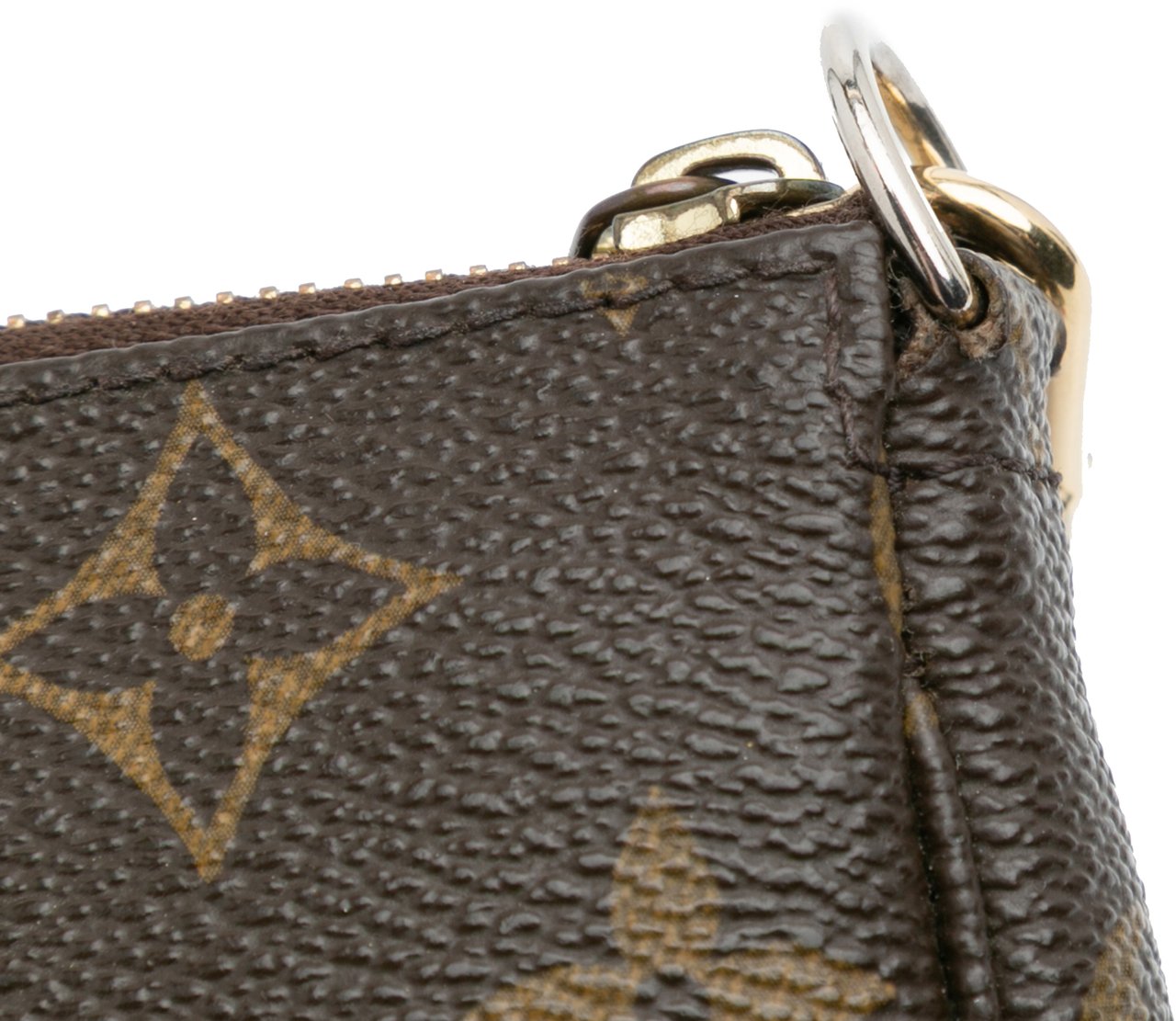 Louis Vuitton Monogram Mini Pochette Accessoires Bruin