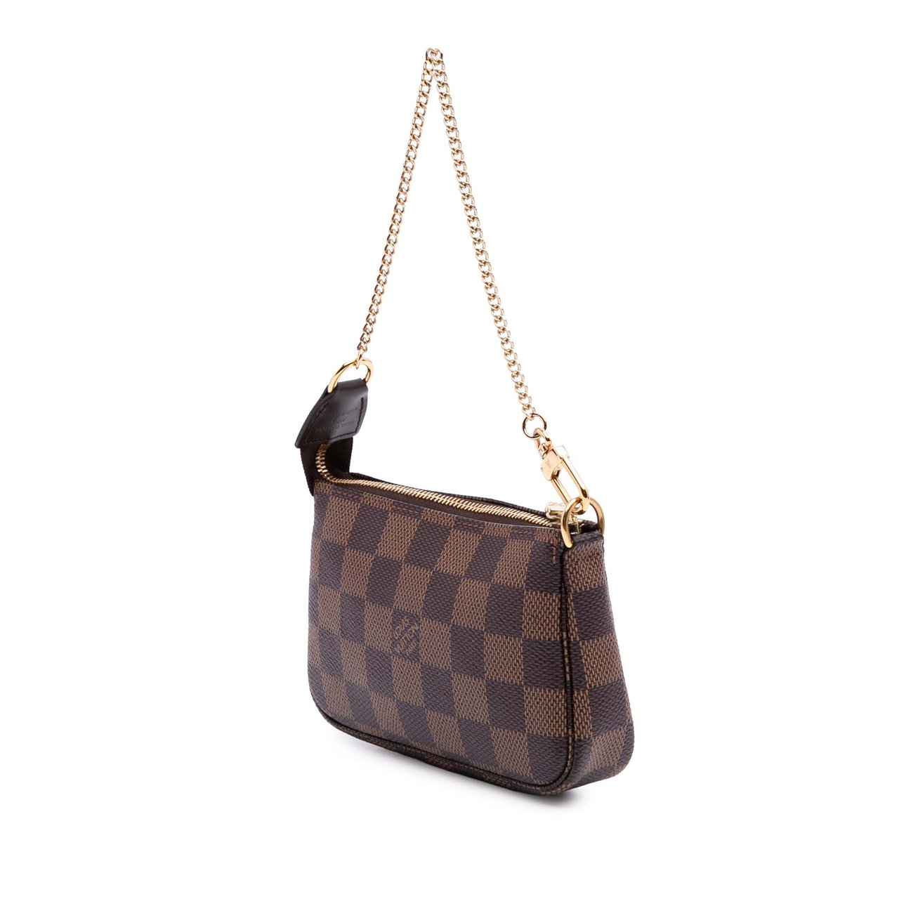 Louis Vuitton Damier Ebene Mini Pochette Accessoires Bruin