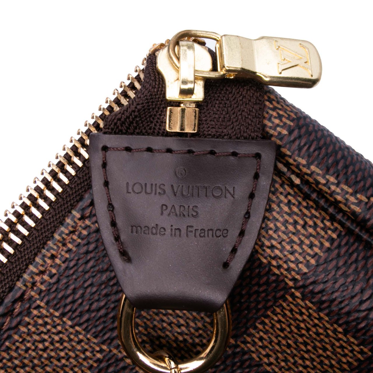 Louis Vuitton Damier Ebene Mini Pochette Accessoires Bruin
