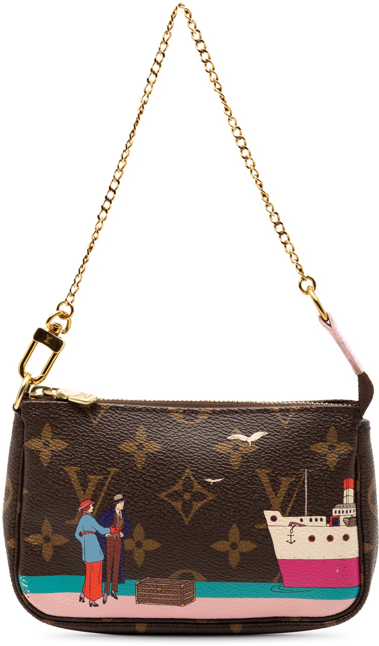 Louis Vuitton Monogram Transatlantic Mini Pochette Accessoires Bruin