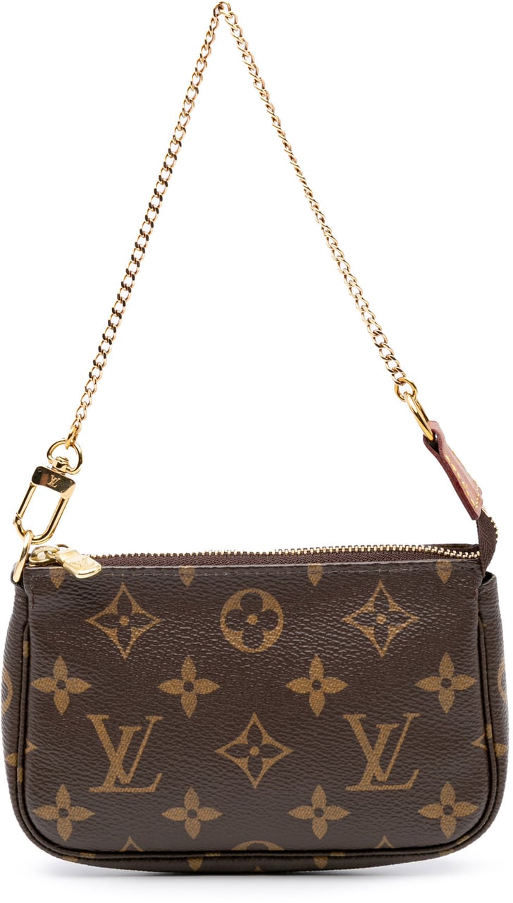 Louis Vuitton Monogram Mini Pochette Accessoires Bruin