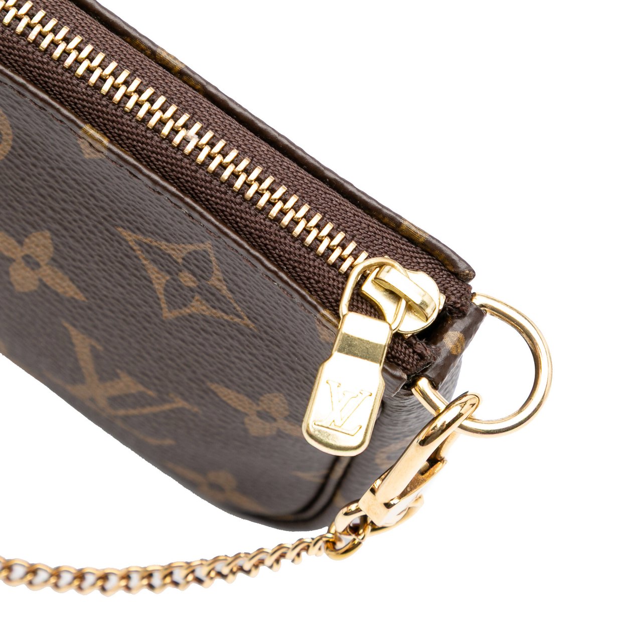 Louis Vuitton Monogram Mini Pochette Accessoires Bruin