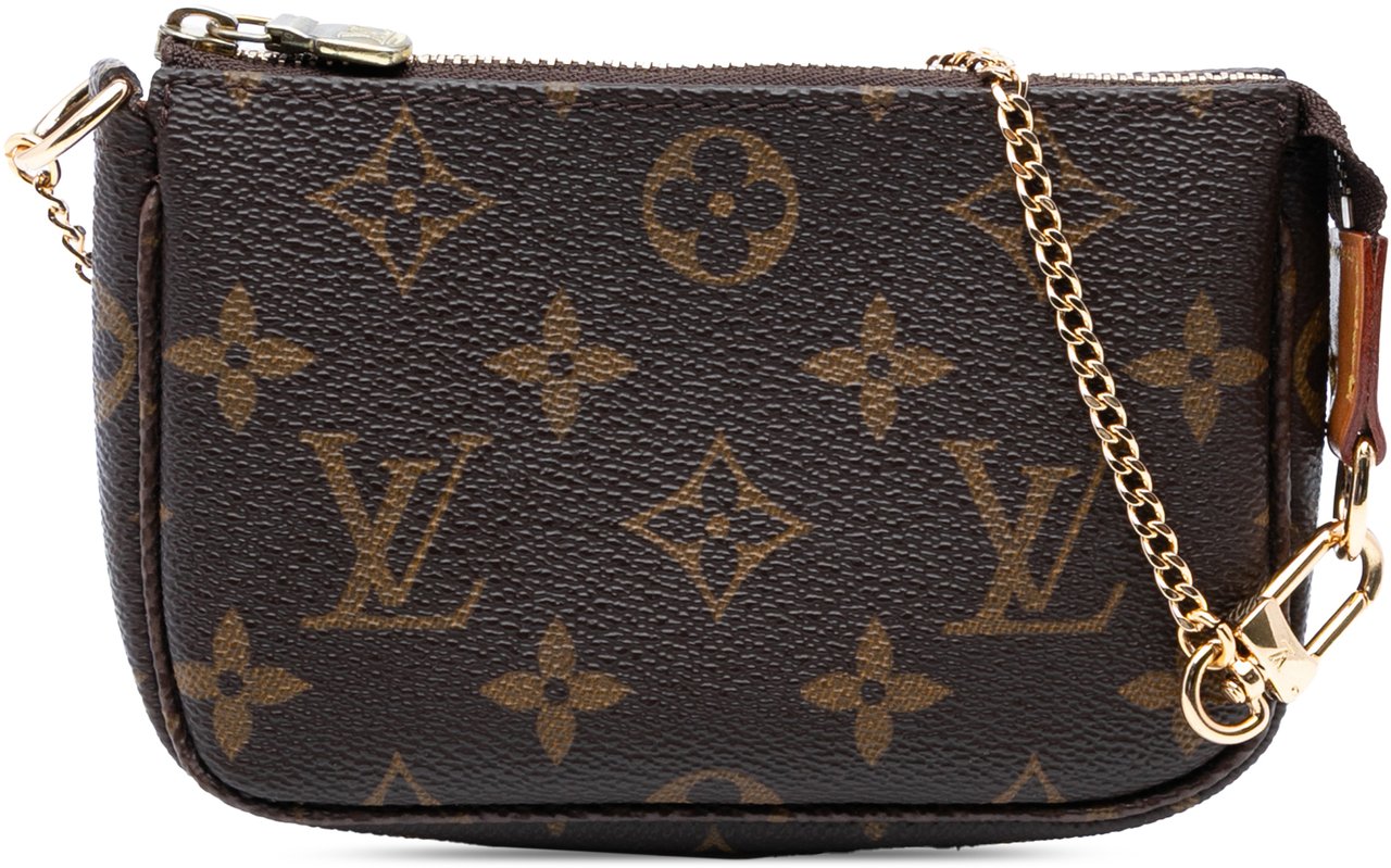 Louis Vuitton Monogram Mini Pochette Accessoires Bruin