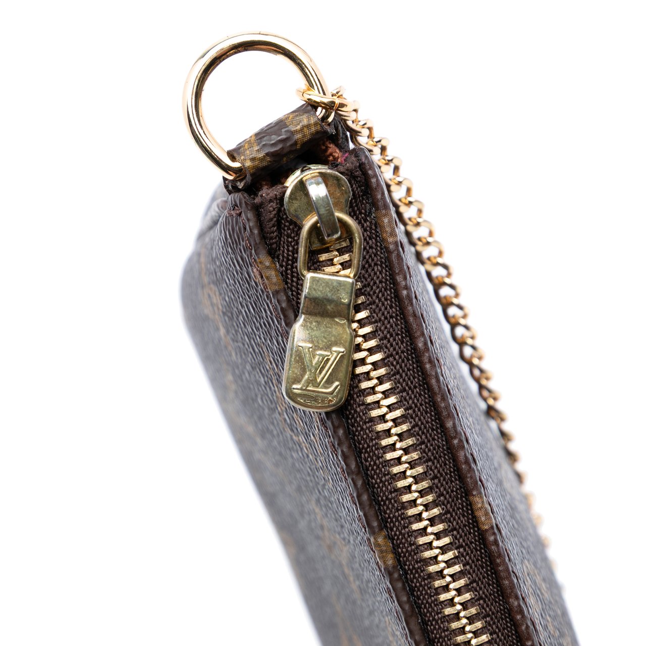 Louis Vuitton Monogram Mini Pochette Accessoires Bruin