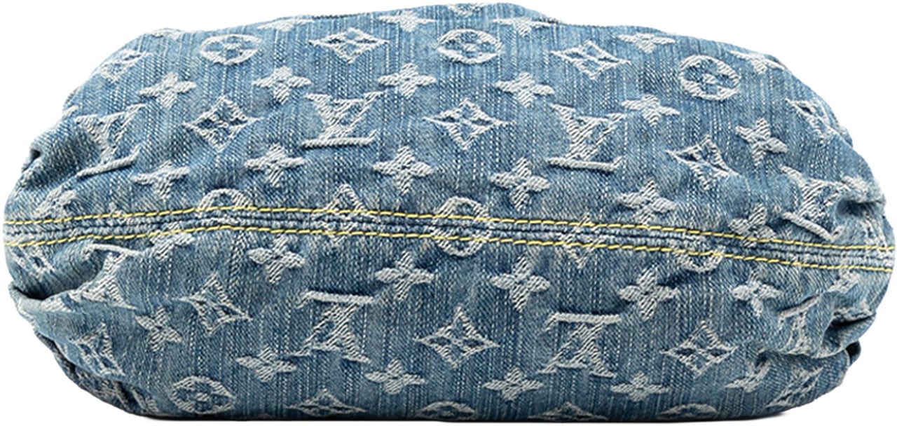 Louis Vuitton Monogram Denim Pleaty Blauw