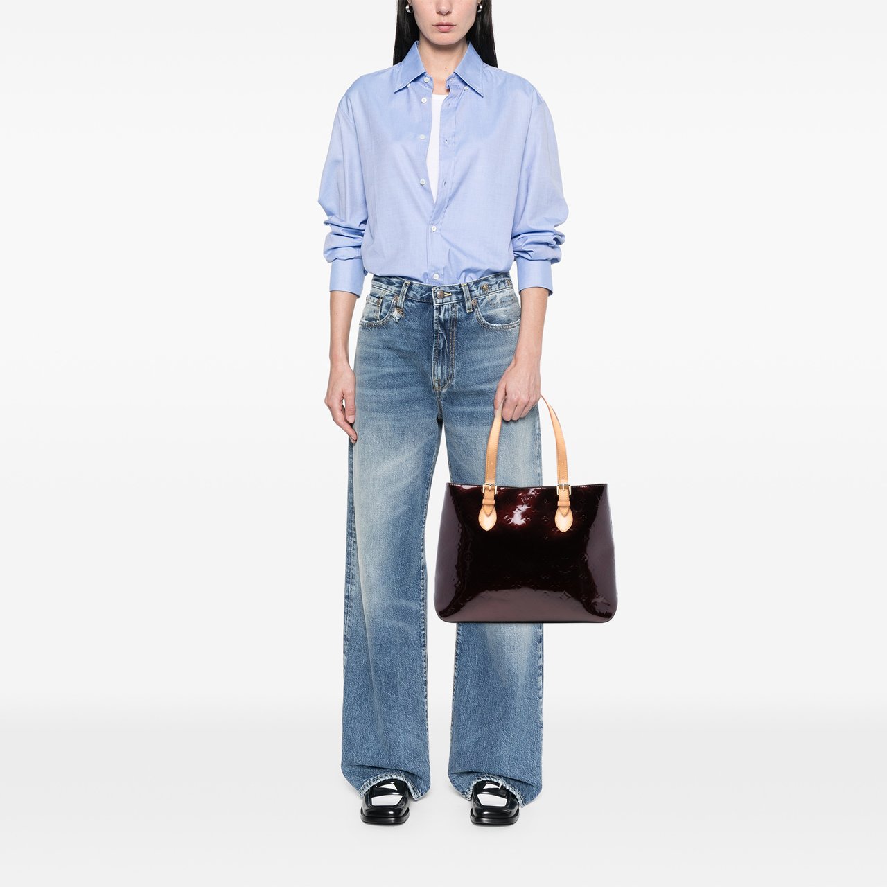 Louis Vuitton Monogram Vernis Brentwood Paars