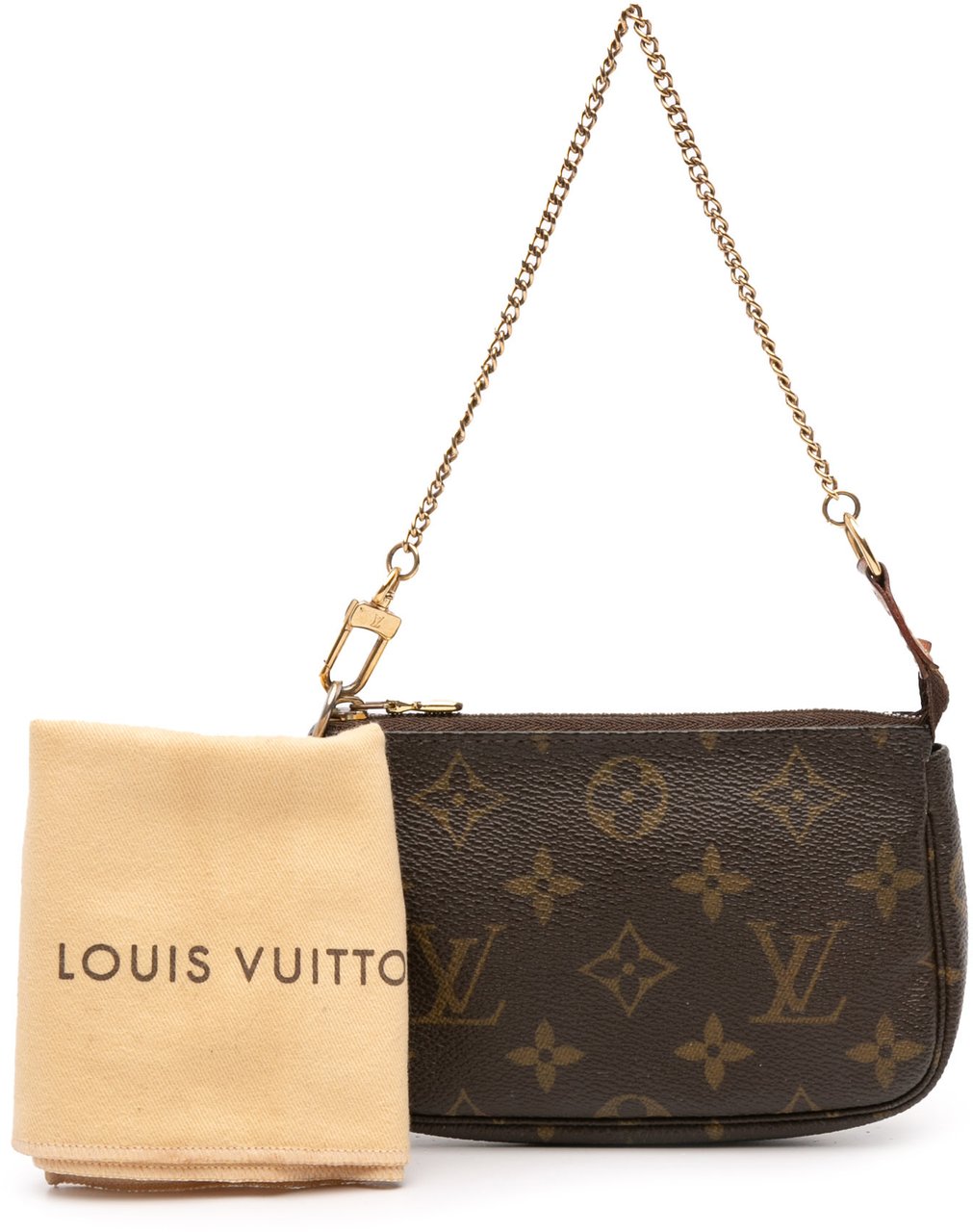 Louis Vuitton Monogram Mini Pochette Accessoires Bruin
