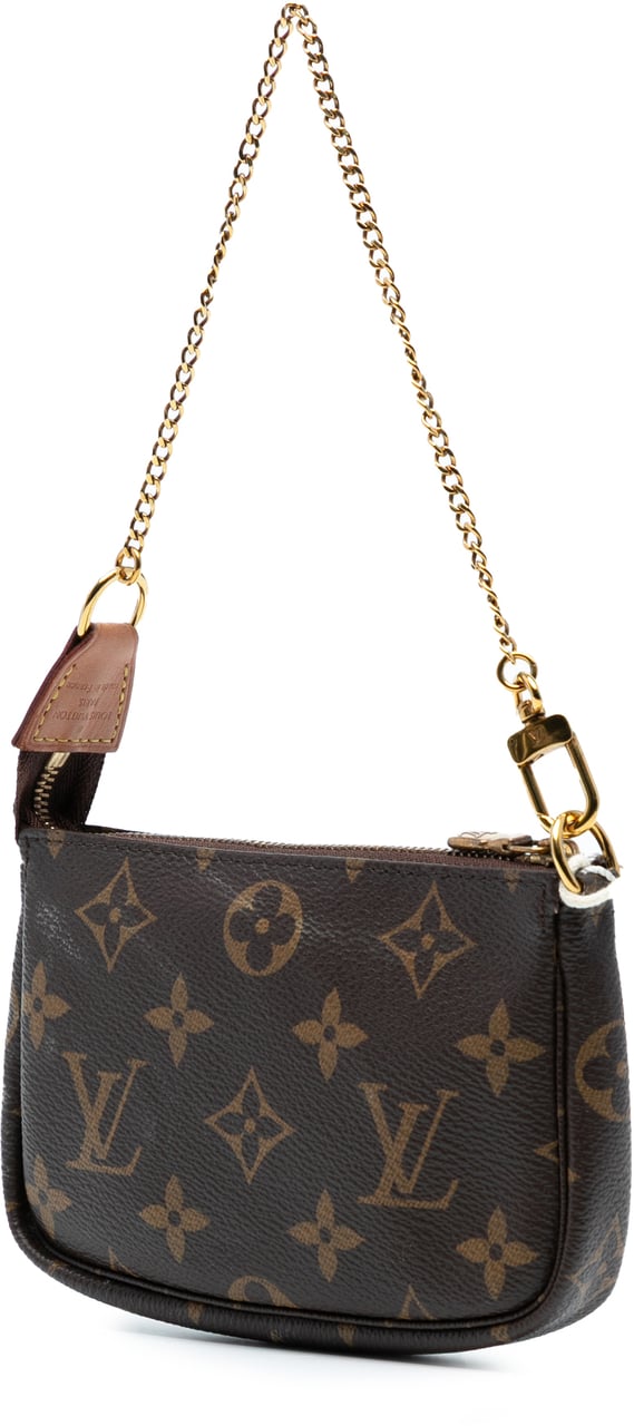 Louis Vuitton Monogram Mini Pochette Accessoires Bruin