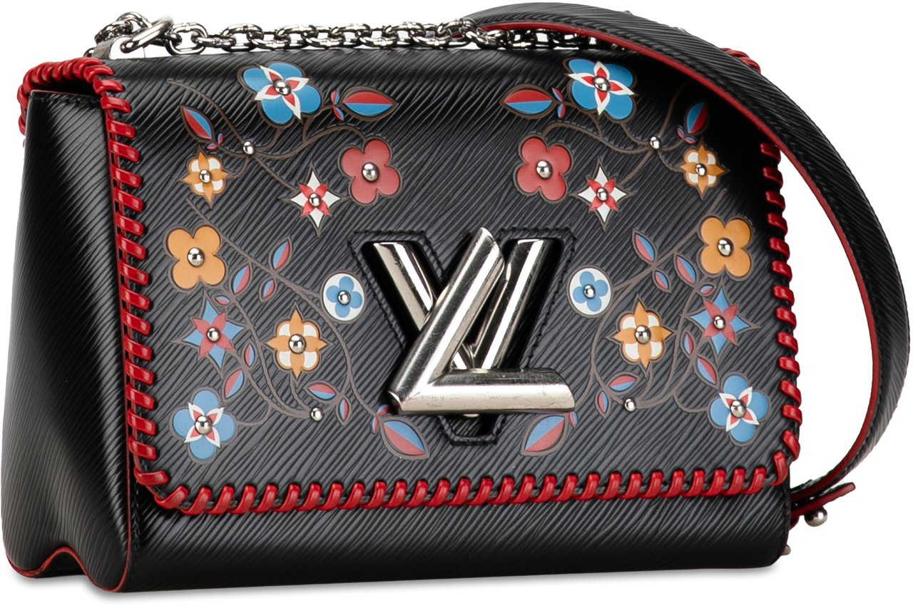 Louis Vuitton Limited Edition Blooming Flowers Epi Twist MM Zwart