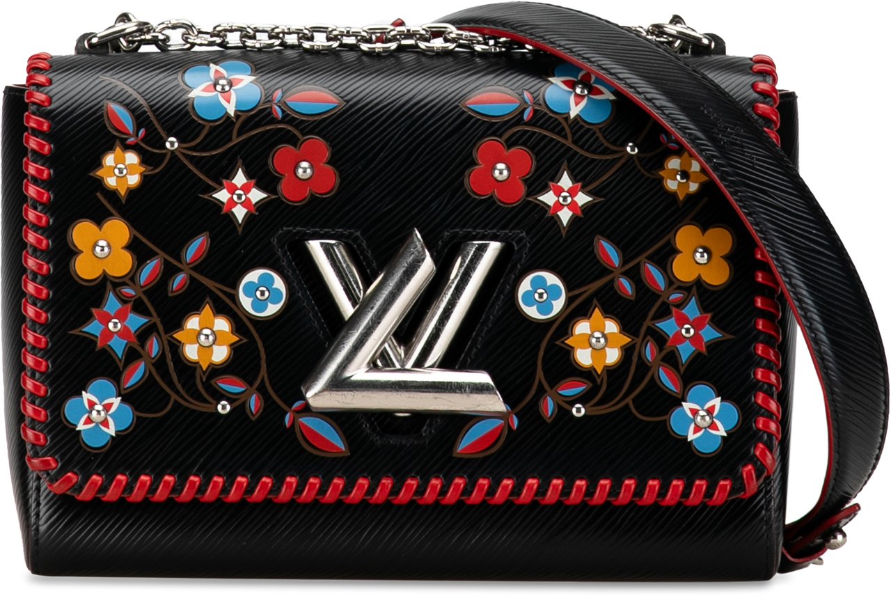 Louis Vuitton Limited Edition Blooming Flowers Epi Twist MM Zwart