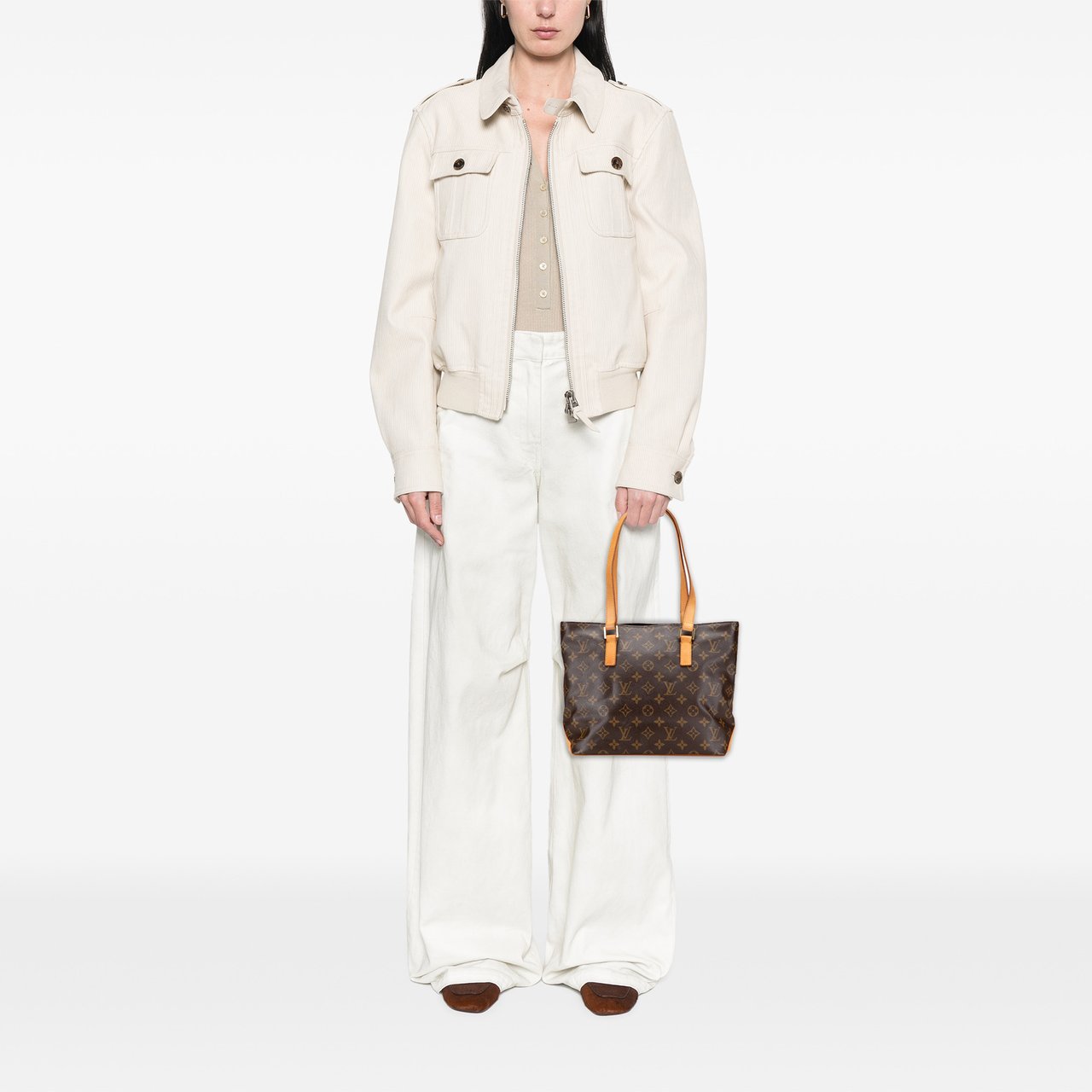 Louis Vuitton Monogram Cabas Piano Bruin