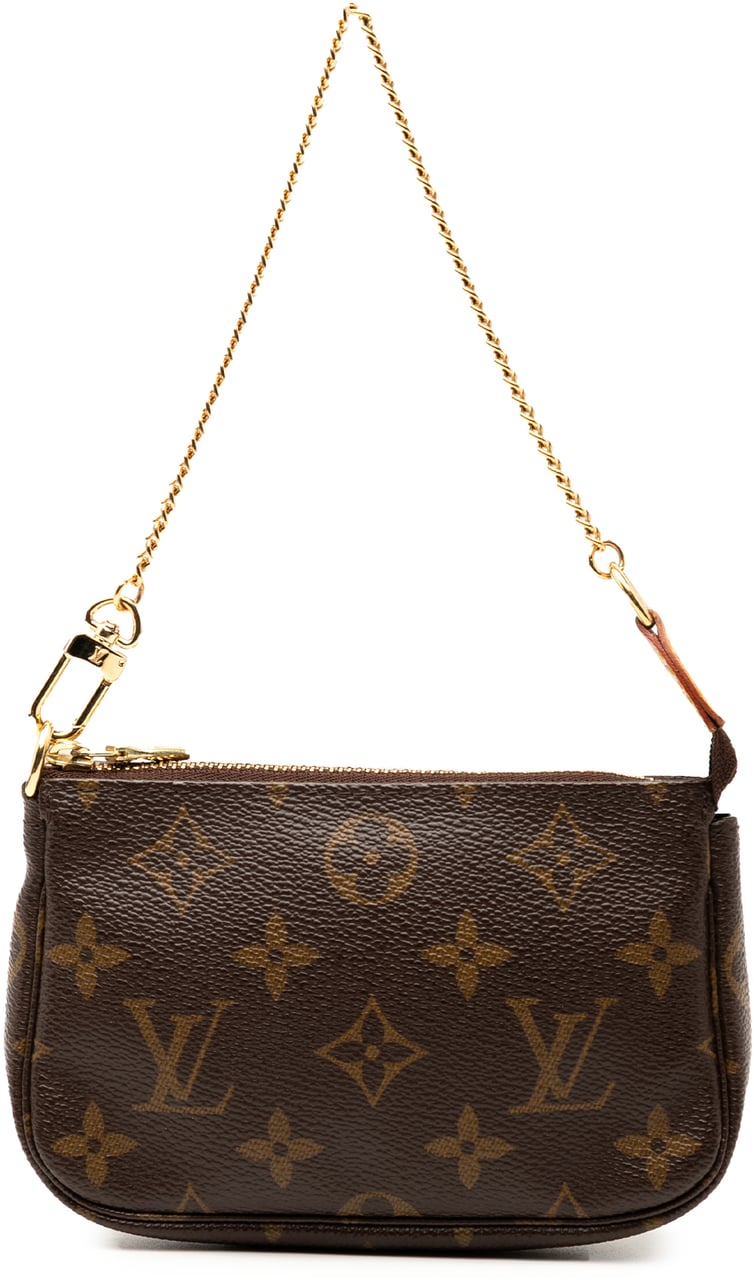 Louis Vuitton Monogram Mini Pochette Accessoires Bruin