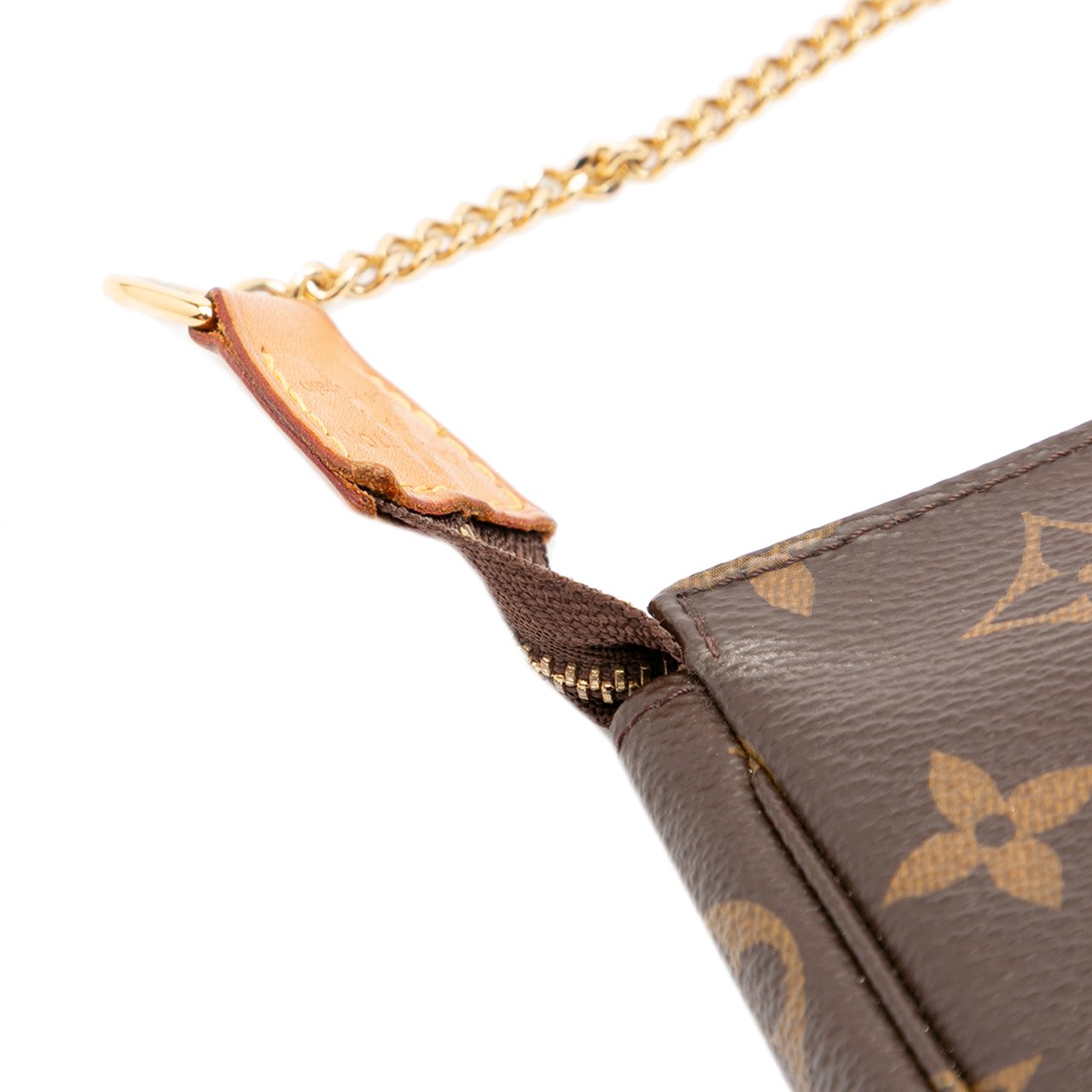 Louis Vuitton Monogram Mini Pochette Accessoires Bruin