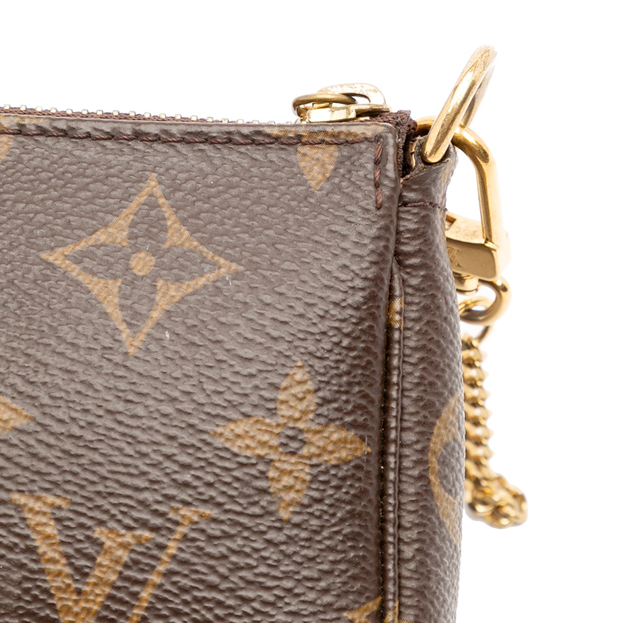 Louis Vuitton Monogram Mini Pochette Accessoires Bruin