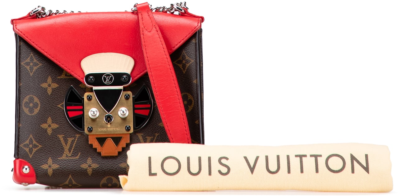 Louis Vuitton Monogram Tribal Mask Pochette PM Bruin