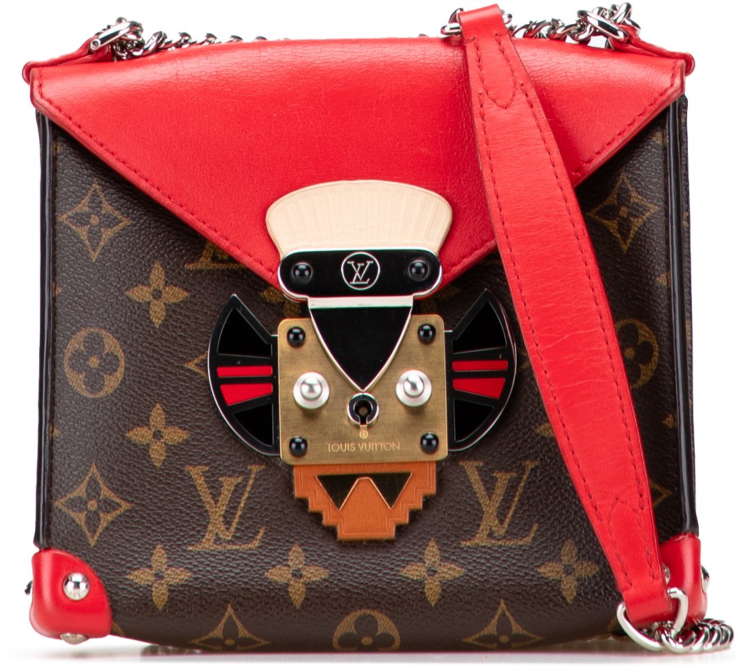 Louis Vuitton Monogram Tribal Mask Pochette PM Bruin