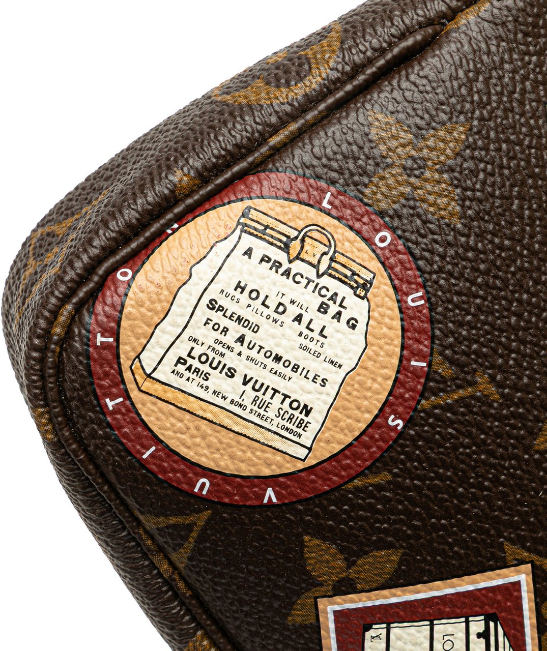 Louis Vuitton Monogram Patch Mini Pochette Accessoires Bruin