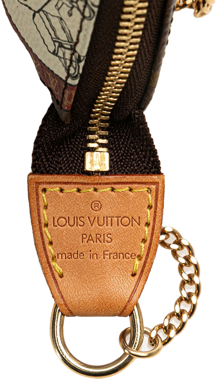 Louis Vuitton Monogram Patch Mini Pochette Accessoires Bruin