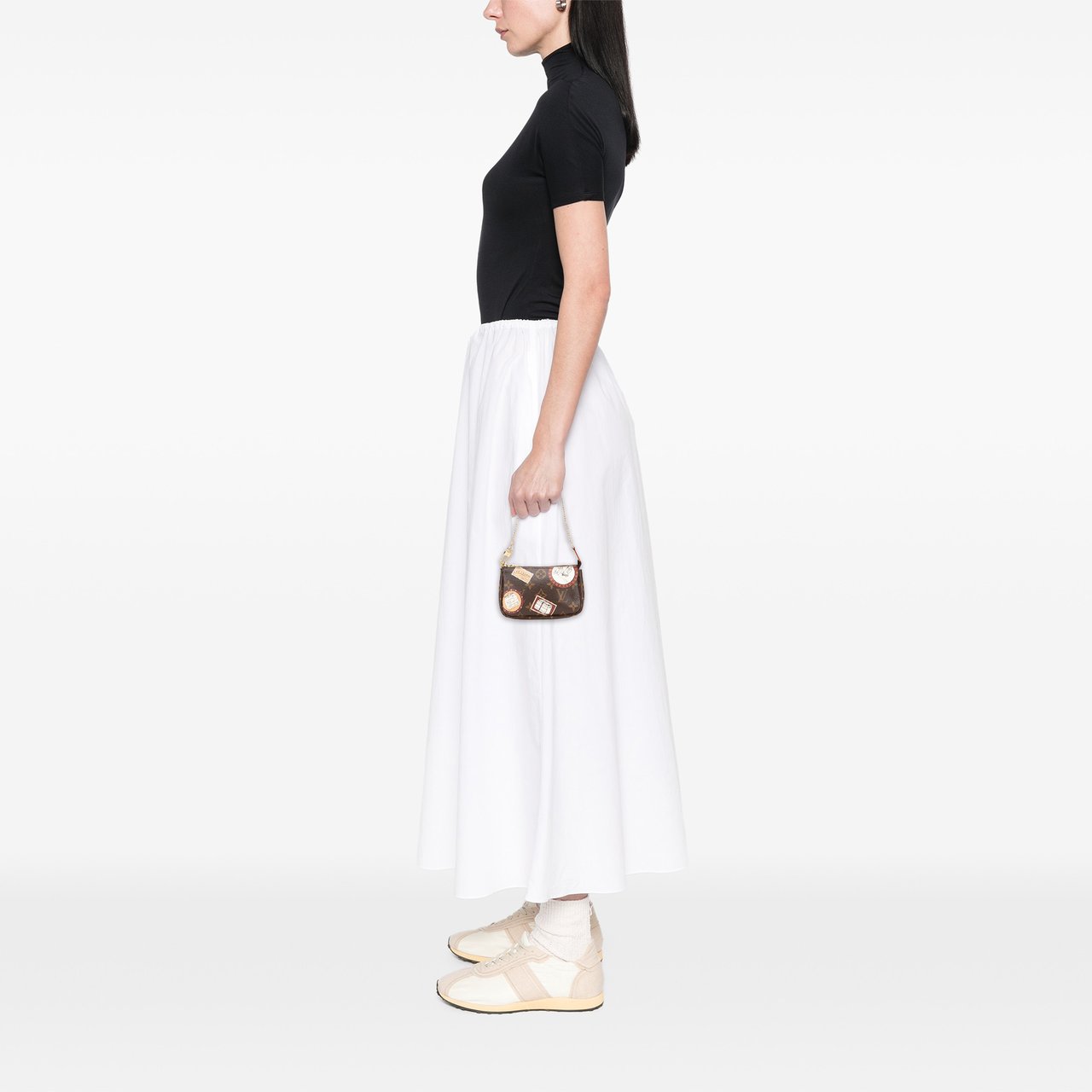 Louis Vuitton Monogram Patch Mini Pochette Accessoires Bruin
