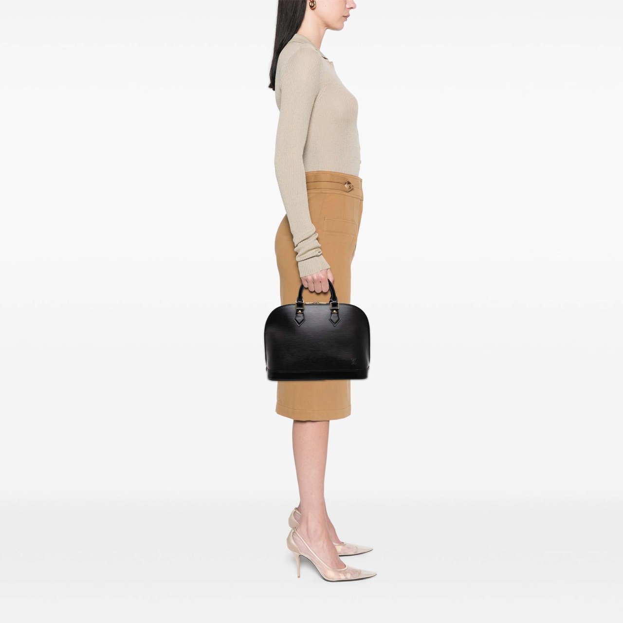 Louis Vuitton Epi Alma PM Zwart