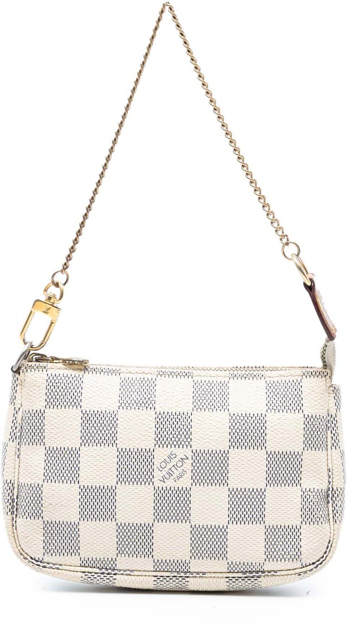 Louis Vuitton Damier Azur Mini Pochette Accessoires Wit