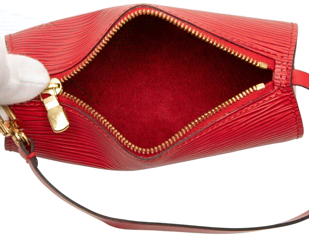 Louis Vuitton Epi Pochette Papillon Rood