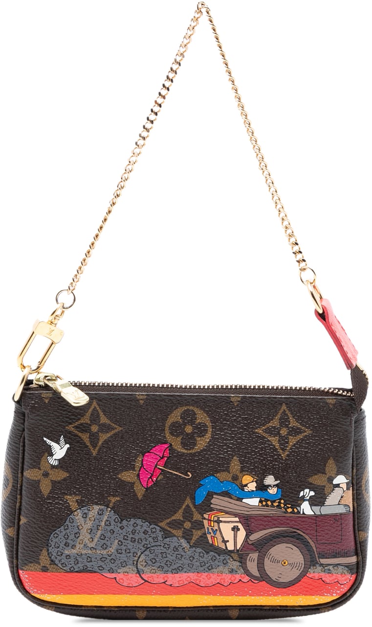 Louis Vuitton Monogram Evasion Illustre Mini Pochette Accessories Bruin