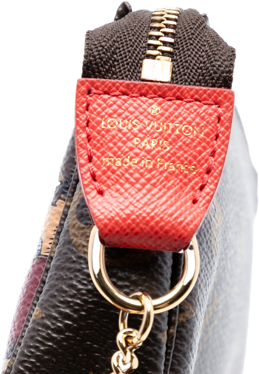 Louis Vuitton Monogram Evasion Illustre Mini Pochette Accessories Bruin